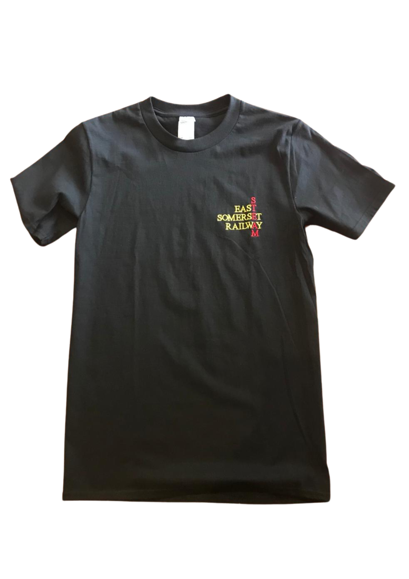 Short sleeves t-shirt - black East Somerset Railway (word logo)