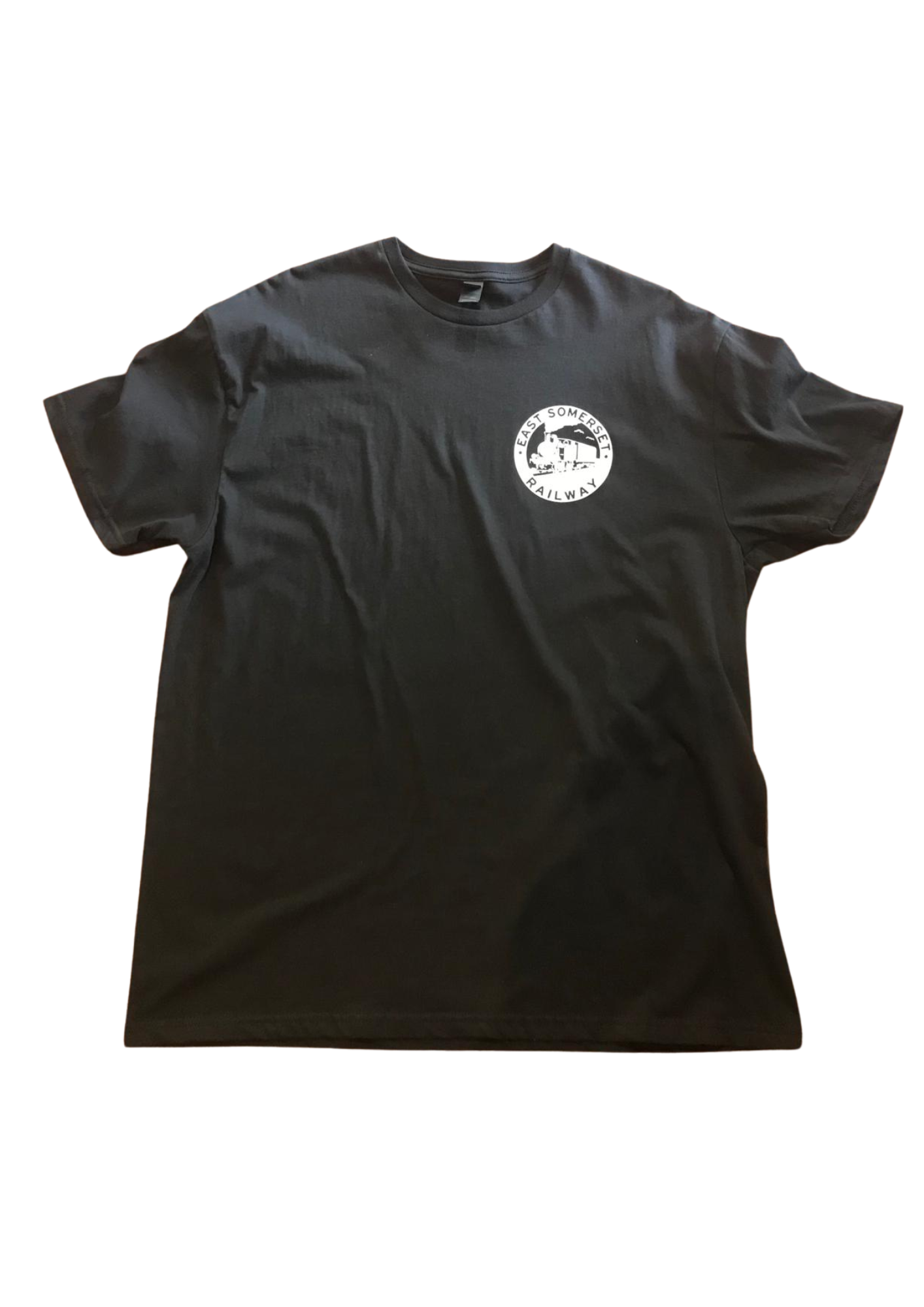 Short sleeves t-shirt - black East Somerset Railway (train logo)