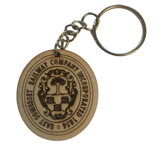 Wooden East Somerset Railway Key Ring